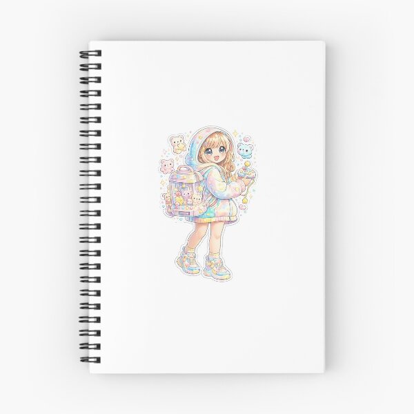 Item preview, Lucky Claw Machine Girl – Cute Kawaii Sticker designed and sold by blossomfun.