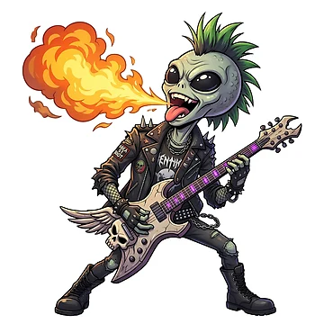 Artwork thumbnail, Alien Rocker by Sunkhung