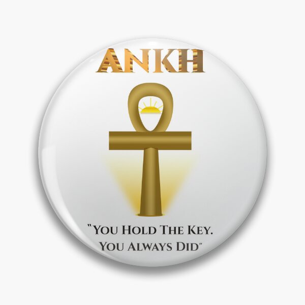 Item preview, Ankh · You Hold The Key · Egyptian Wisdom Art · Ancient Egypt · Inspirational Pharaoh Quote designed and sold by PharaohDArt.