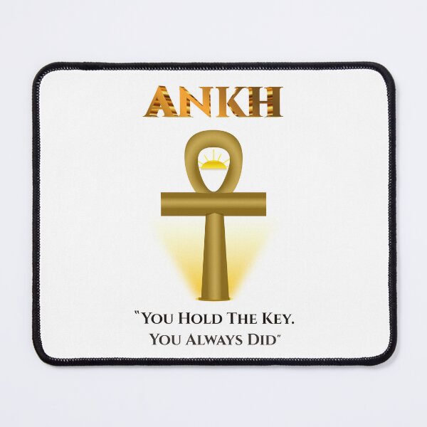 Item preview, Ankh · You Hold The Key · Egyptian Wisdom Art · Ancient Egypt · Inspirational Pharaoh Quote designed and sold by PharaohDArt.