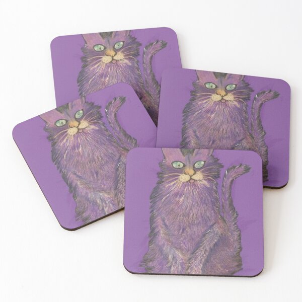 Item preview, The Jaunty Purple Puss Priscilla designed and sold by MariaJ-Bloej.