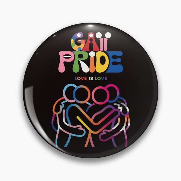 Item preview, Gay Pride - Love Is Love | Colorful LGBTQIA+ design with inclusive hug designed and sold by ateliermnp.