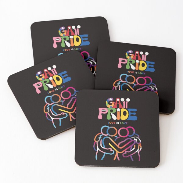 Item preview, Gay Pride - Love Is Love | Colorful LGBTQIA+ design with inclusive hug designed and sold by ateliermnp.