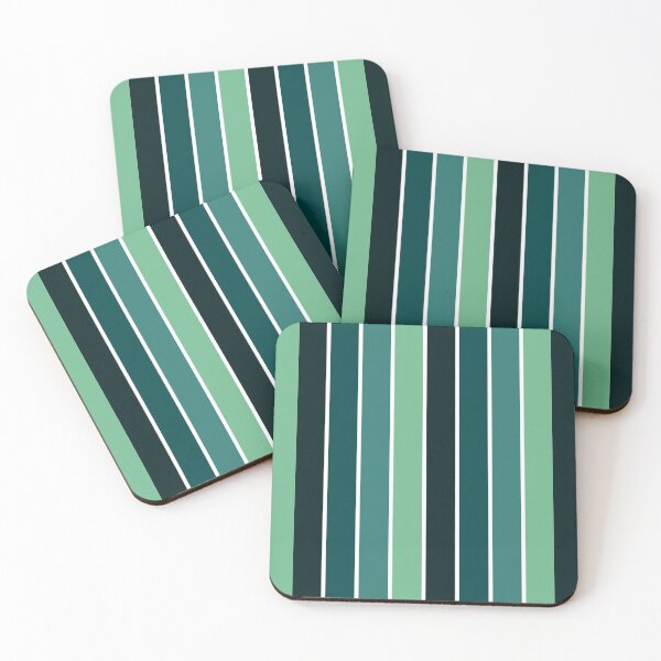 Item preview, Teal Stripe Pattern | Emerald Green Vertical Stripes Seamless Minimalist Modern designed and sold by Dino-Lune.
