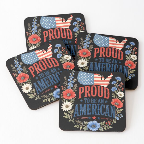 Item preview, Floral Proud To Be An American Patriotic Cottagecore Flower USA Map designed and sold by Chaya Reid.
