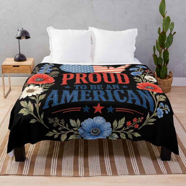 Item preview, Floral Proud To Be An American Patriotic Cottagecore Flower USA Map designed and sold by Chaya Reid.