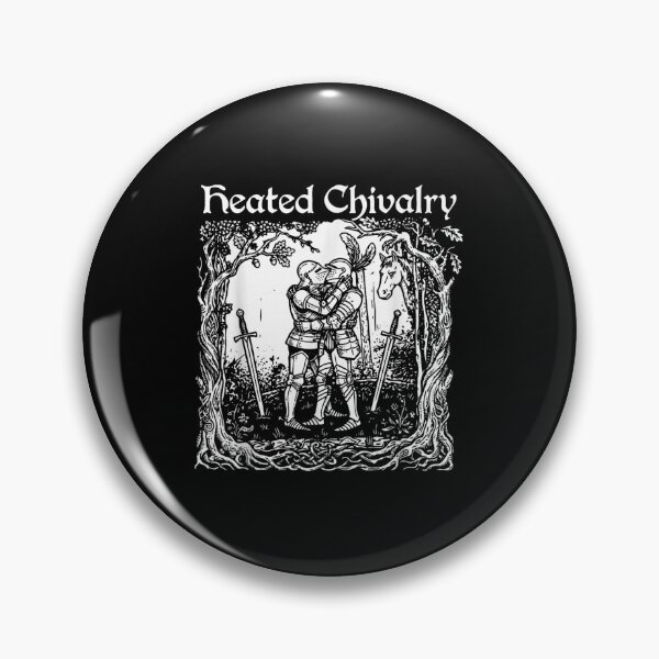 Item preview, Heated Chivalry Medieval Knights Kissing Queer Romance Vintage Art Print designed and sold by Chaya Reid.