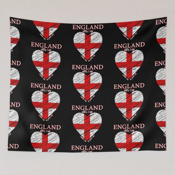 Item preview, England Until I Die Heart Flag designed and sold by Snedsdigital.