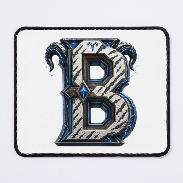 Item preview, Ramstrike Earthforge Letter B designed and sold by BlissBlvdShop.