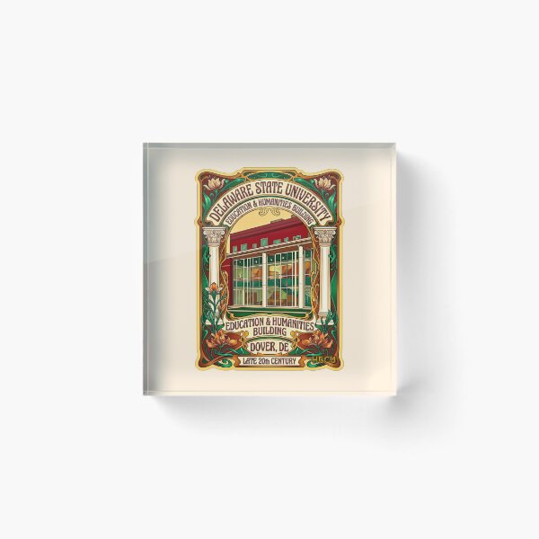 Item preview, Art Nouveau Education and Humanities Building Delaware Graphic designed and sold by EvergreenPark - Tee Studio.