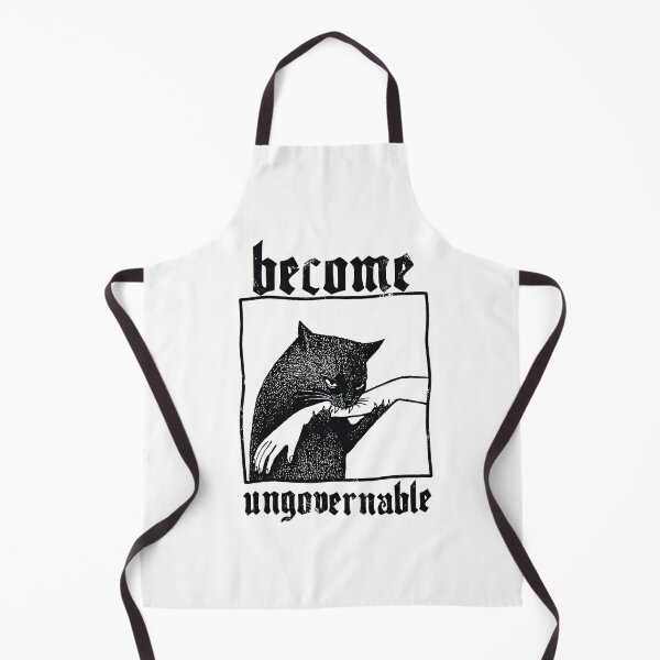 Item preview, Become Ungovernable Funny Cat Biting Hand designed and sold by OrlimarHIpo.