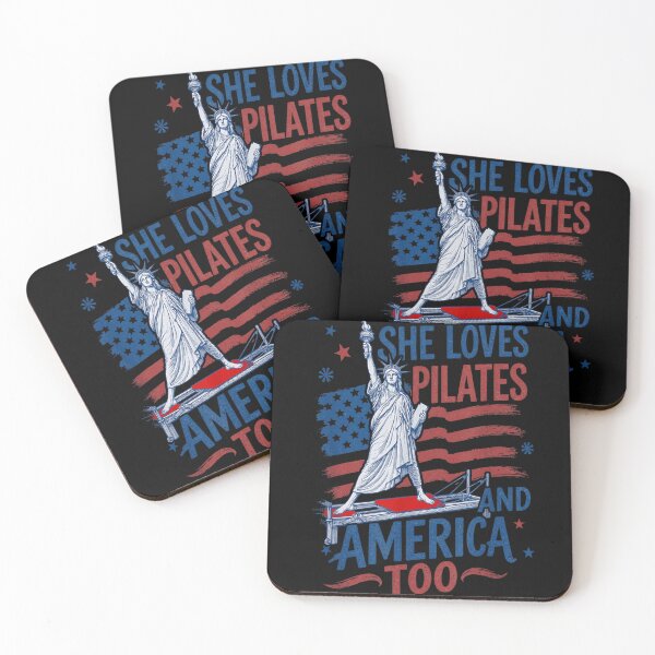 Item preview, Statue Of Liberty Pilates Reformer Exercise Funny Patriotic Fitness Gym Gift designed and sold by Chaya Reid.