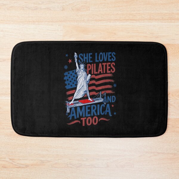 Item preview, Statue Of Liberty Pilates Reformer Exercise Funny Patriotic Fitness Gym Gift designed and sold by Chaya Reid.