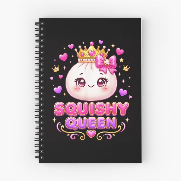 Item preview, Cute Kawaii Dumpling Squishy Queen Crown Bow Pastel Aesthetic Design designed and sold by Phil Ben.