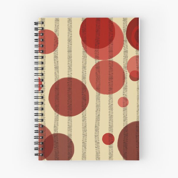Item preview, Abstract composition with red bubbles and disrupted stripes E9 designed and sold by StefanStudioArt.