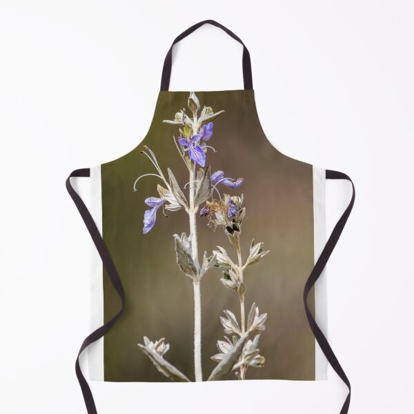 Item preview, urple Wildflower Salvia Stem With Delicate Blooms Against Soft Brown Bokeh Background designed and sold by Nmallia.