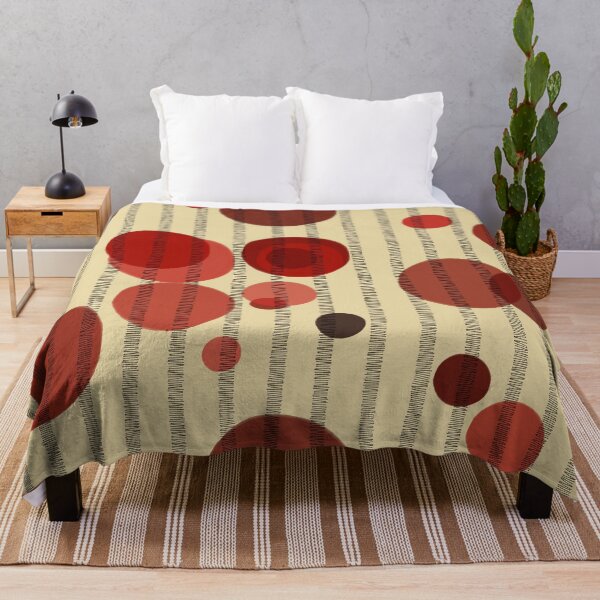 Item preview, Abstract composition with red bubbles and disrupted stripes E9 designed and sold by StefanStudioArt.