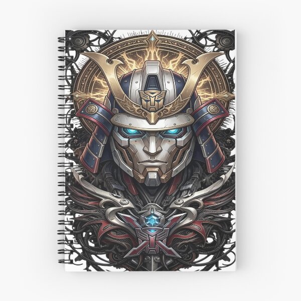 Item preview, The Iron Shogun ⚔️Legendary Samurai - Gold, Silver, and Blue Cybernetic Emblem designed and sold by RAYBIL.