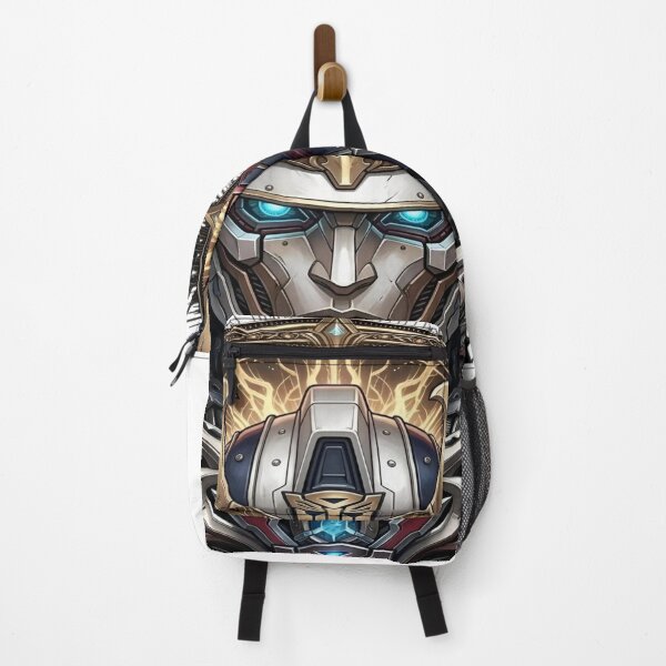 Item preview, The Iron Shogun ⚔️Legendary Samurai - Gold, Silver, and Blue Cybernetic Emblem designed and sold by RAYBIL.
