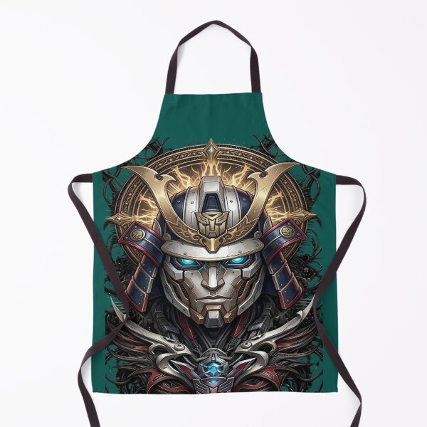 Item preview, The Iron Shogun ⚔️Legendary Samurai - Gold, Silver, and Blue Cybernetic Emblem designed and sold by RAYBIL.