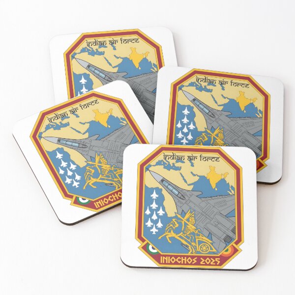 Item preview, Indian Air Force Iniochos 2025 Joint Exercise Emblem designed and sold by CharlieDesings.