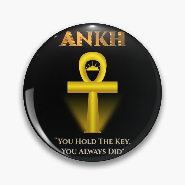 Item preview, Ankh · You Hold The Key · Egyptian Wisdom Art · Ancient Egypt · Inspirational Pharaoh Quote designed and sold by PharaohDArt.