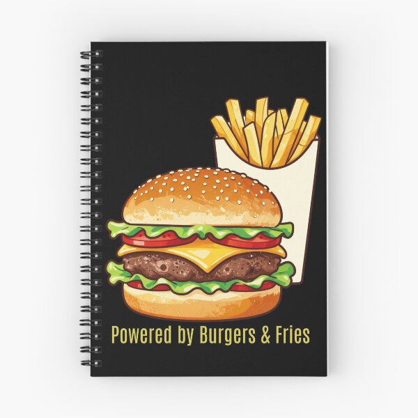 Item preview, POWERED BY BURGERS & FRIES designed and sold by Julartwear.