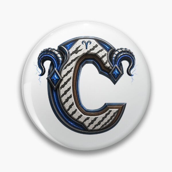 Item preview, Ramstrike Earthforge Letter C designed and sold by BlissBlvdShop.