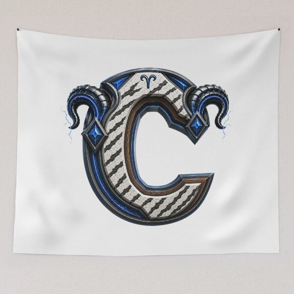 Item preview, Ramstrike Earthforge Letter C designed and sold by BlissBlvdShop.