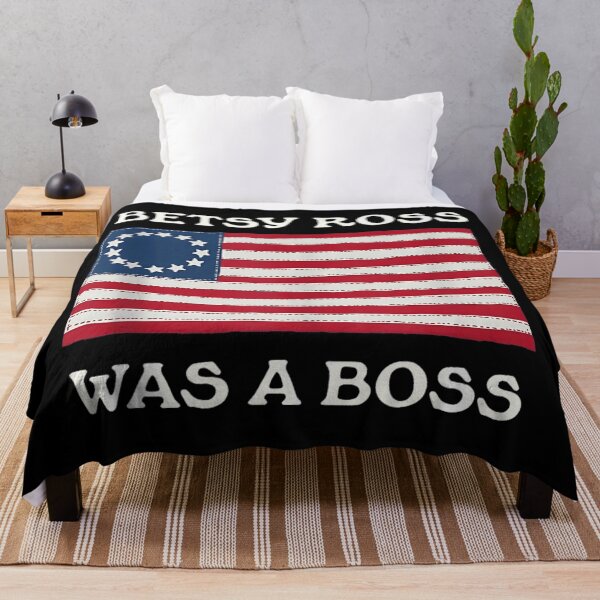 Item preview, Vintage Betsy Ross Was A Boss Patriotic American Flag Feminist Design designed and sold by Phil Ben.