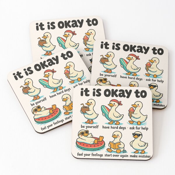 Item preview, Funny Summer Goose, It Is Okay To Be Yourself, Have Hard Days, Ask For Help, Feel Your Feelings, Start Over Again, Make Mistakes designed and sold by legendaryskins.