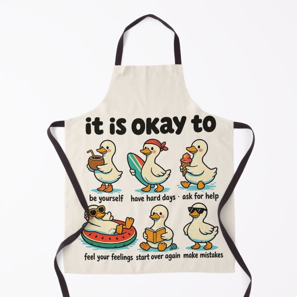 Item preview, Funny Summer Goose, It Is Okay To Be Yourself, Have Hard Days, Ask For Help, Feel Your Feelings, Start Over Again, Make Mistakes designed and sold by legendaryskins.