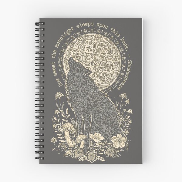Item preview, Shakespeare Woodland Wolf Moon Quote  designed and sold by Reverie & Roses.