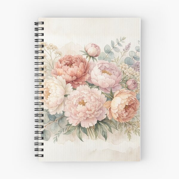 Item preview, Vintage Watercolor Peony Bouquet Print designed and sold by Rutvain.