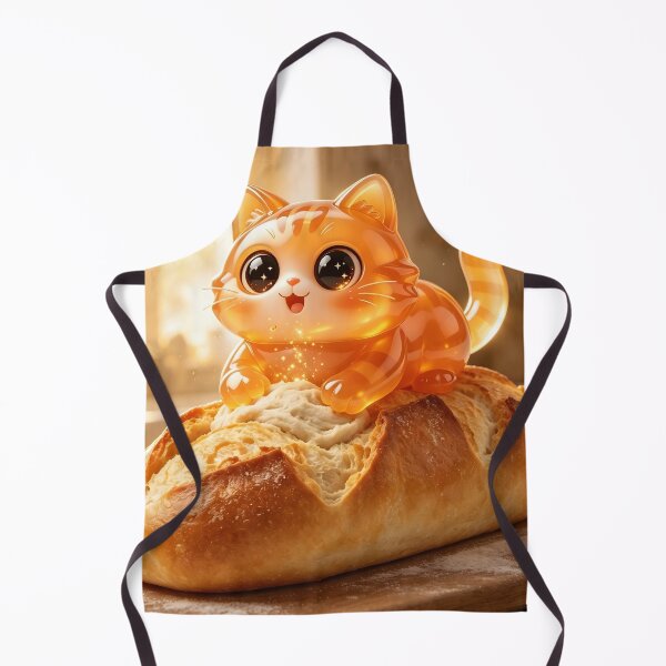Item preview, The Freshly Baked Emerald Cat - Cute Orange Jelly Cat Bread Loaf designed and sold by ABYSSLAB.