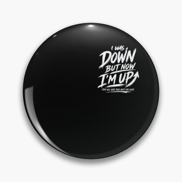 Item preview, Inspirational Christian Streetwear Quote I Was Down But Now Im Up designed and sold by Phil Ben.