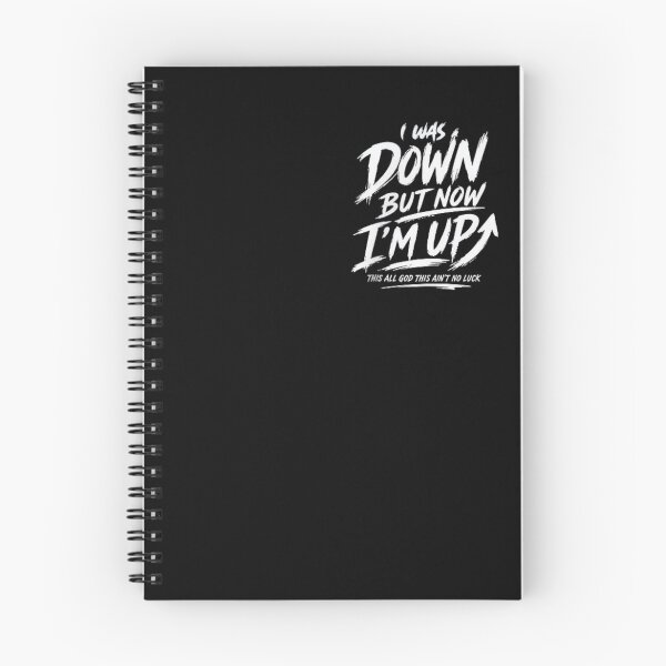 Item preview, Inspirational Christian Streetwear Quote I Was Down But Now Im Up designed and sold by Phil Ben.