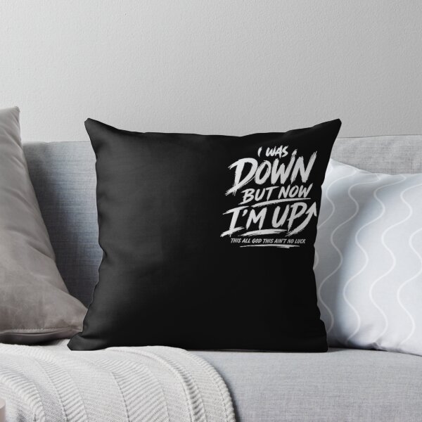 Item preview, Inspirational Christian Streetwear Quote I Was Down But Now Im Up designed and sold by Phil Ben.