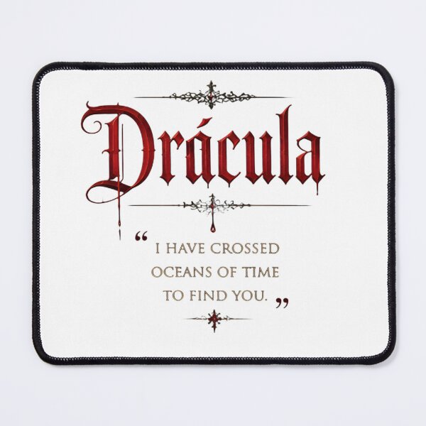 Item preview, Gothic Vampire Romance Typography | Oceans of Time Quote designed and sold by Avy_Criss - Geek Merch.