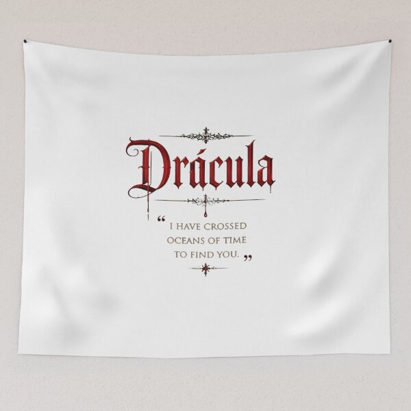 Item preview, Gothic Vampire Romance Typography | Oceans of Time Quote designed and sold by Avy_Criss - Geek Merch.