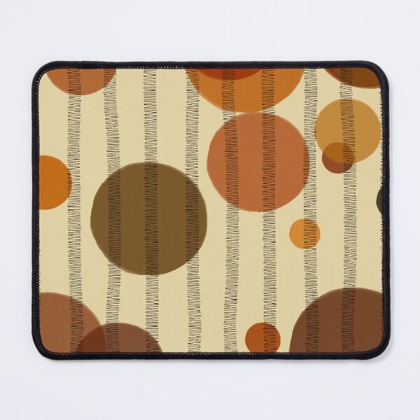 Item preview, Abstract composition with orange bubbles and disrupted stripes E9 designed and sold by StefanStudioArt.