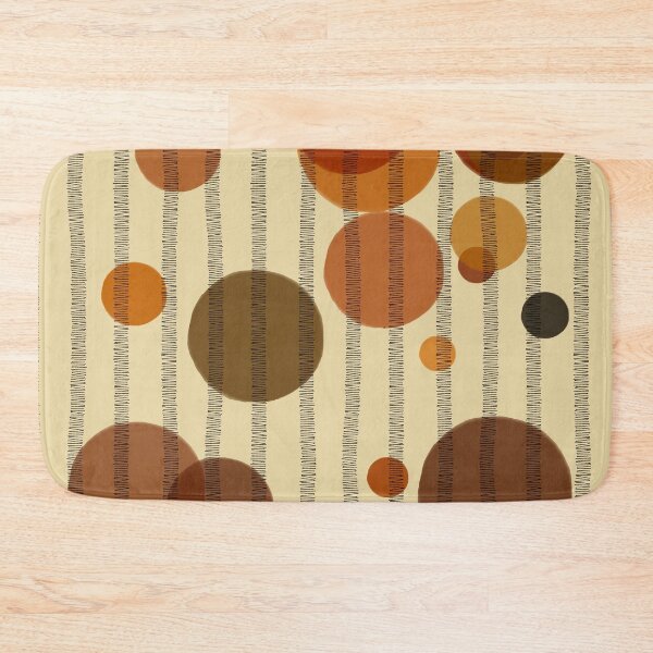 Item preview, Abstract composition with orange bubbles and disrupted stripes E9 designed and sold by StefanStudioArt.