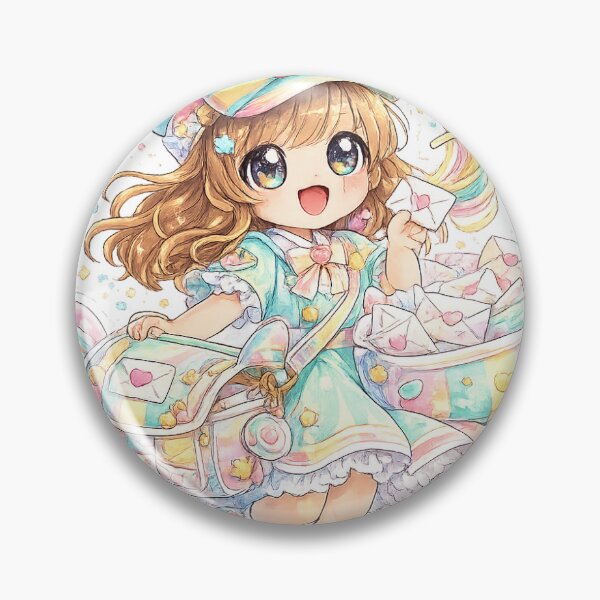 Item preview, Candy Mail Girl – Cute Kawaii Sticker designed and sold by blossomfun.