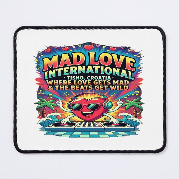 Item preview, Mad Love International Tisno Croatia Festival T-Shirt Design | Funny EDM Rave Festival Graphic PNG | Printable Sublimation, DTF, DTG, Sticker & Merch Design designed and sold by Sushikidsntoddlers.