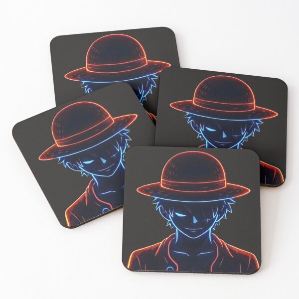 Item preview, Neon Pirate King - Monkey D. Luffy One Piece Art designed and sold by alalame.