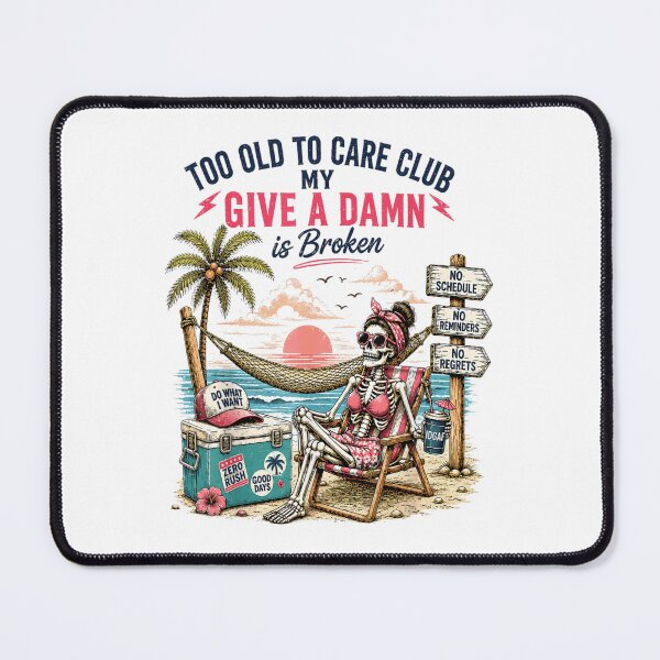 Item preview, Lazy Skeleton In Beach Chair My Give A Damn Is Broken designed and sold by Daisy Grimes.