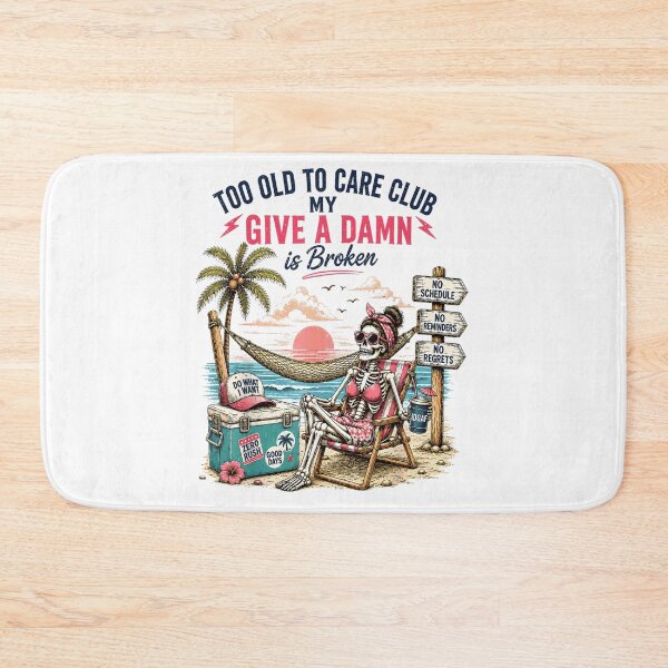 Item preview, Lazy Skeleton In Beach Chair My Give A Damn Is Broken designed and sold by Daisy Grimes.