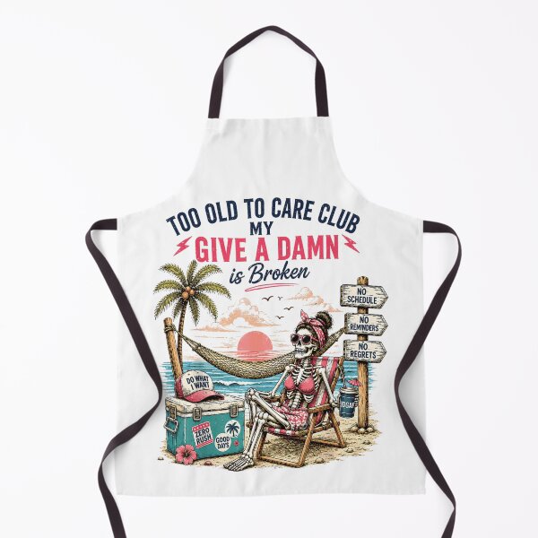 Item preview, Lazy Skeleton In Beach Chair My Give A Damn Is Broken designed and sold by Daisy Grimes.