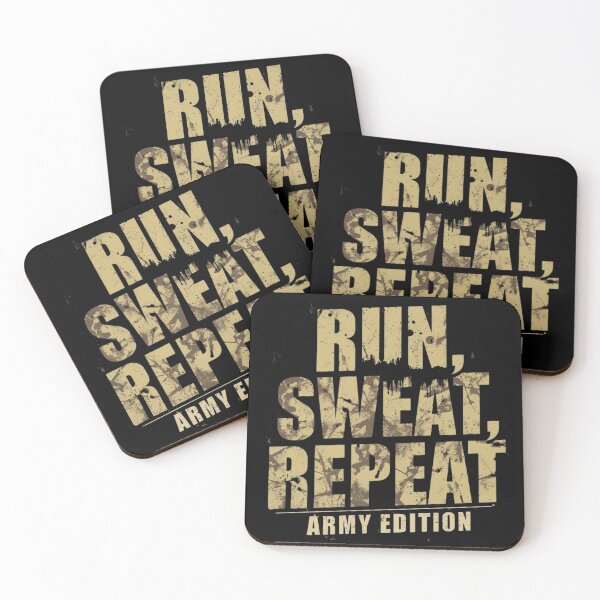Item preview, Run Sweat Repeat Army Edition designed and sold by Snedsdigital.