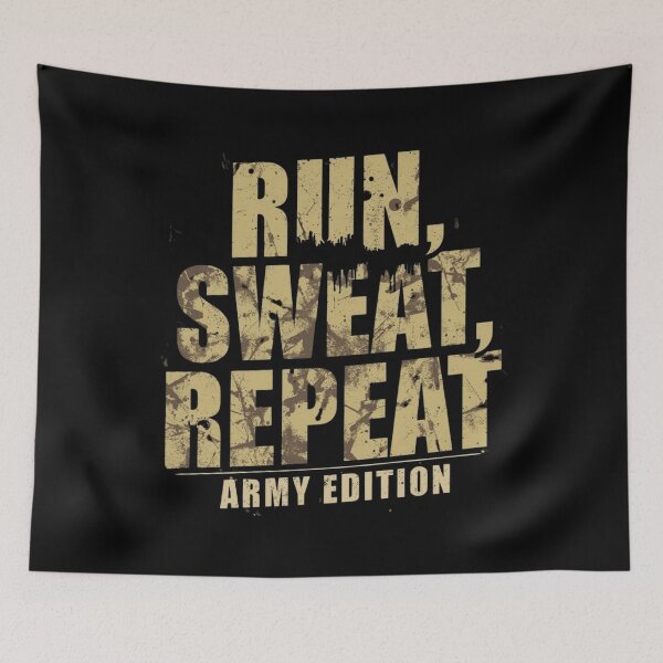Item preview, Run Sweat Repeat Army Edition designed and sold by Snedsdigital.